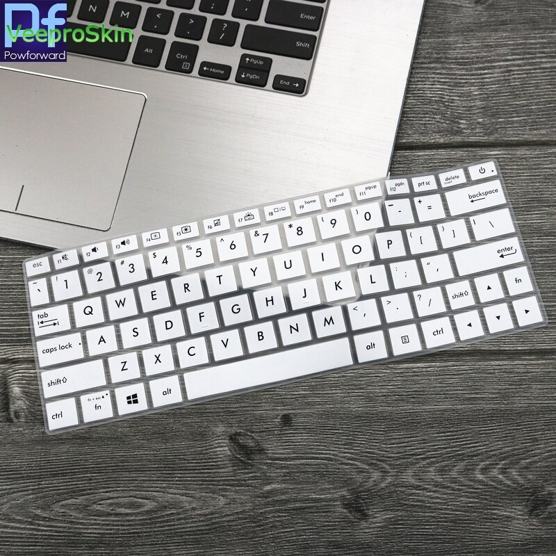 Silicone laptop Keyboard cover For ASUS ZenBook 13 UX334FA UX334FAC UX334F UX334FL UX334FLC UX334 FL FLC F UX 334 13.3&#39;&#39;: white
