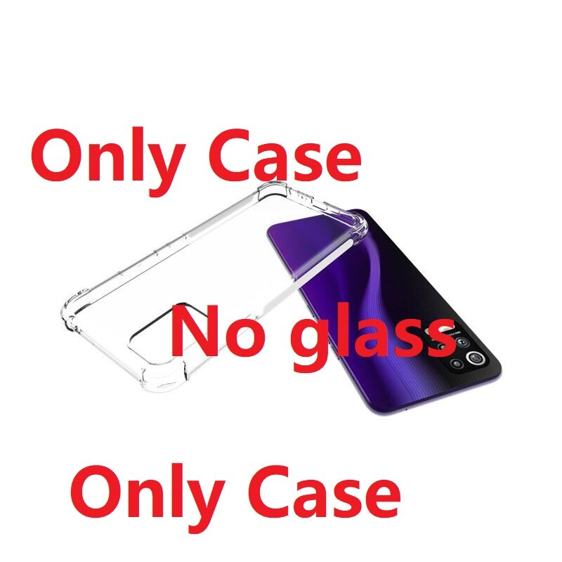 Transparante telefoonhoesjes voor lg  k42 hoesje + gehard glas 5g zachte gel skin bescherming heldere siliconen lg  k52 q52 k62 k71 k92 hoesje: Lg  q52 / Enige geval