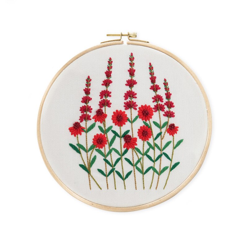 Plant Series DIY Embroidery Material Package 3D Flowers Cross Stitch Kits Embroidery Supplies Hoop bordado Sewing Supplies Decor