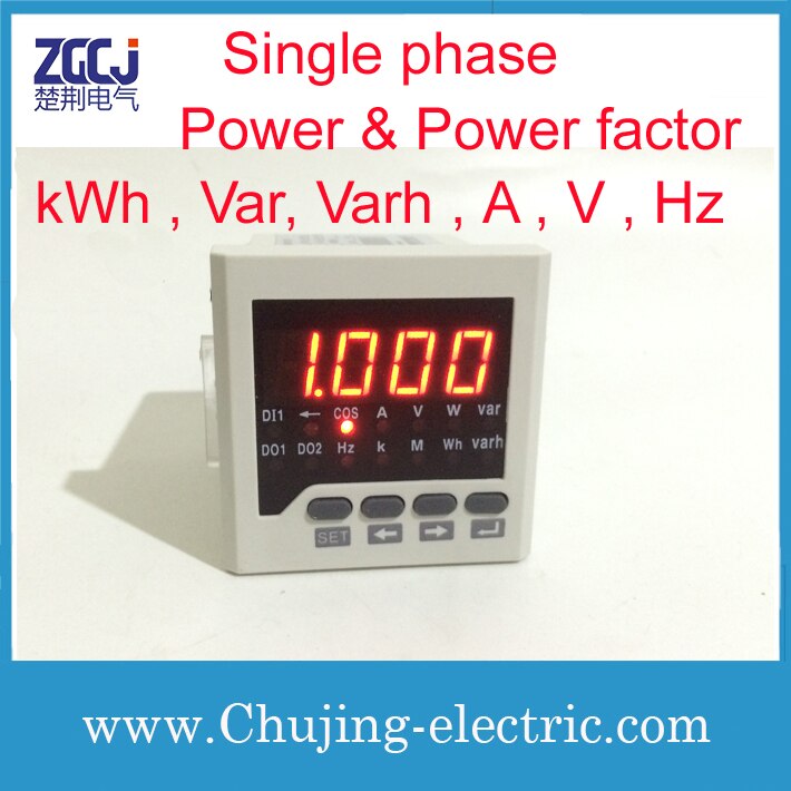 Eenfase power meter en power factor meter hoge nauwkeurigheid power meter multifunctionele meter