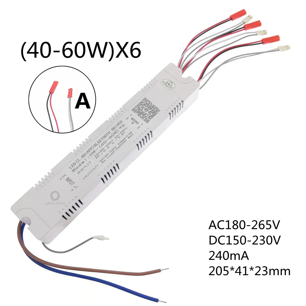 1 stücke AC220V 2,4G RF Fernbedienung Intelligente LED-treiber 12-40 W 36-50 W 40-60 W 50-72 W X2 X4 X6 X8 240mA Dimmen Fahrer: Lila / 1 Watt