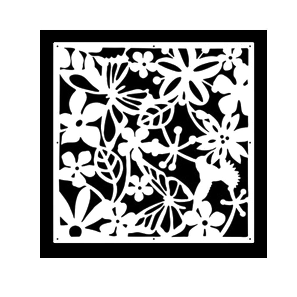 1PC Flower Hanging Screen Curtain PP Hanging Living Room Divider Partition Wall Home Decor Hanging Screen Room Divide Board