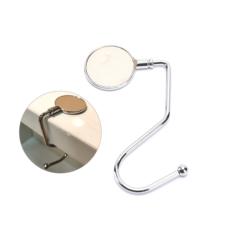 Foldable Hanging Desk Hook Write Name Large Load-bearing Table Side Hook Metal Portable Hanging Bag Hook Purse Handbag Hanger: Gold