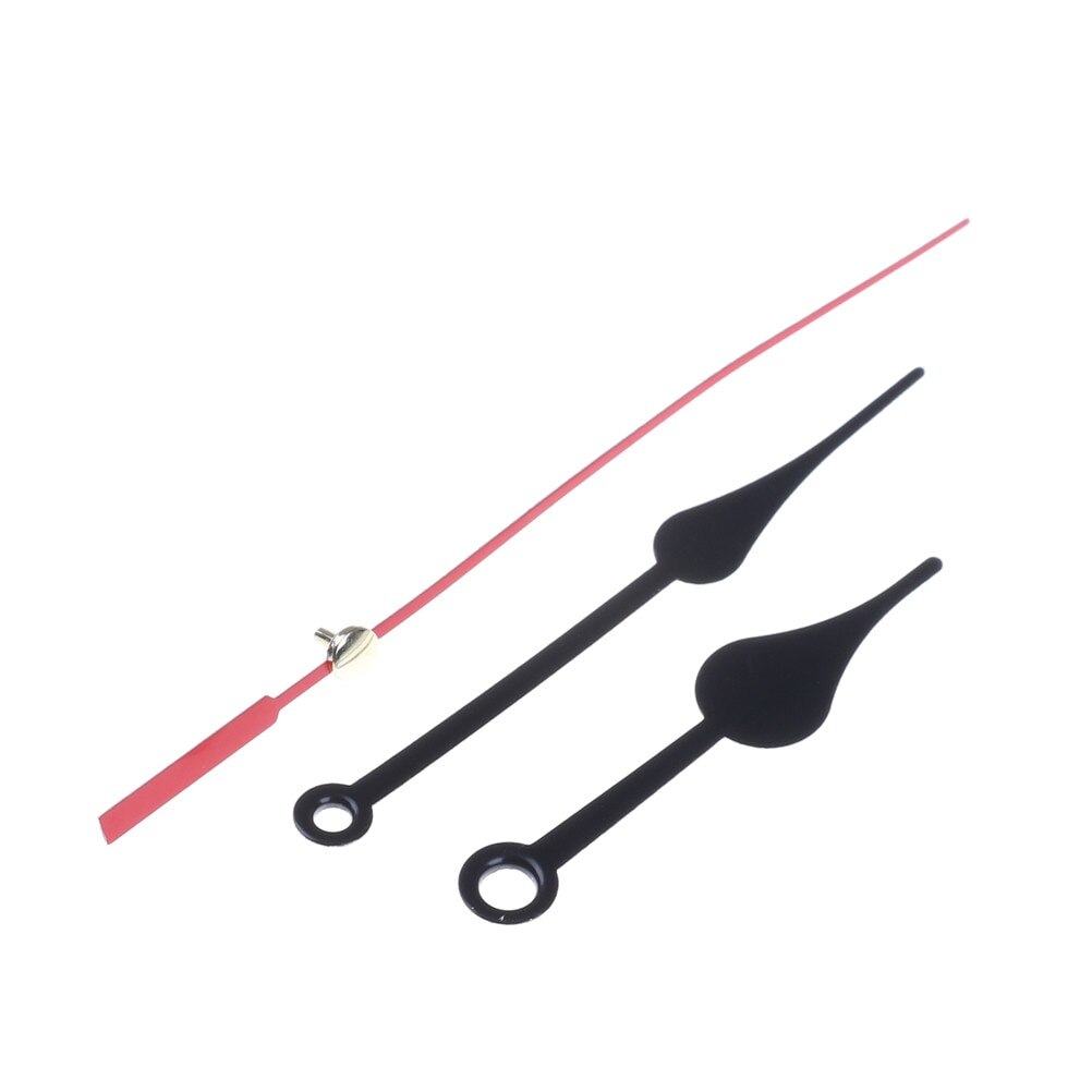 DIY Wall Clock Repair Parts Kit Supplies Quartz Clock Movement Mechanism Hands Black and Red