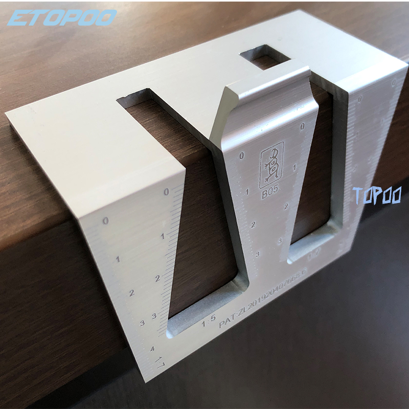 Woodworking Dovetail Marker Aluminum Alloy Dovetail Marking Template 1:5 &amp; 1:7 Wood Joint Gauge With Scale Dovetail Guide Tools