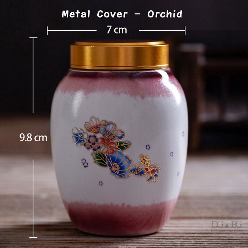 Keramiek As Urnen Crematie Begrafenis Matel Cover Begrafenis Urn Thuis In Niche Gedenkteken Aandenken Asgrauw As Kist Keramische: Orchid