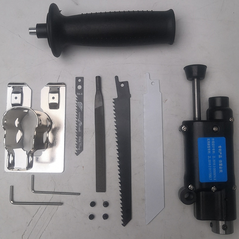 Accessoire de scie alternative changer la perceuse électrique en scie alternative scie sauteuse lime en métal pour outil de coupe de métal en bois