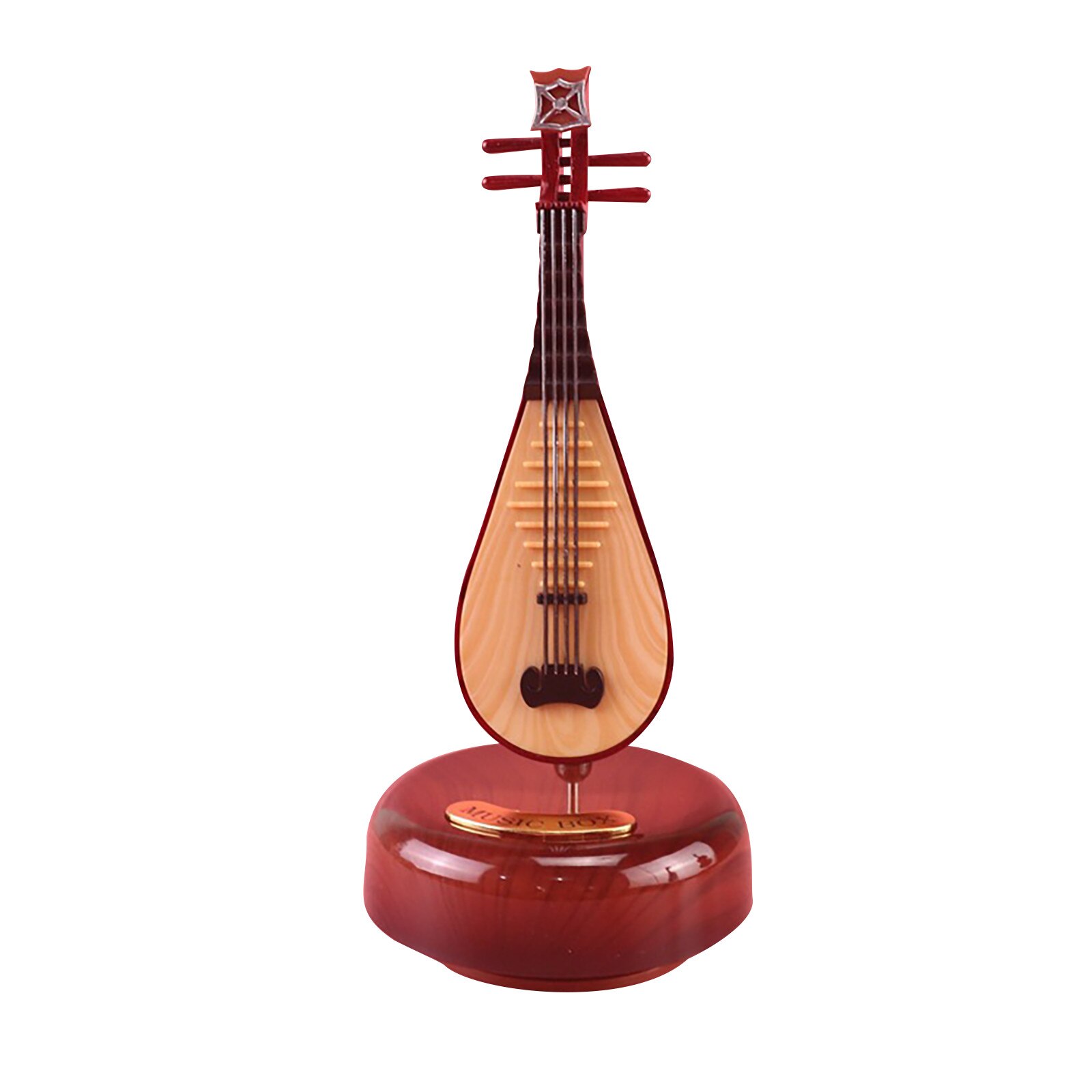 40# Violin Rotating Music Box Music Instrument Student Clockwork Violin Guitar Pipa Music Box: C