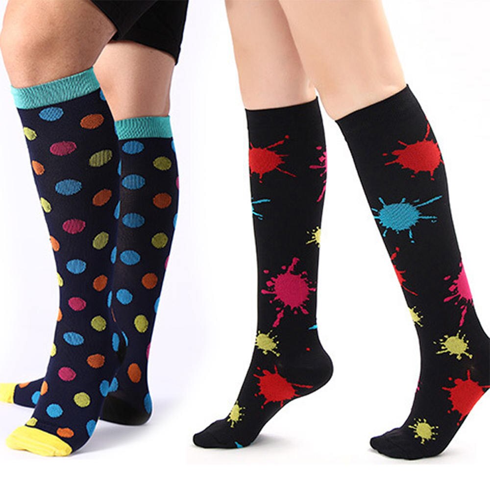 Utendørs unisex sportsokker benstøtte stretch nylon sokker ytelse fotturer sport løpesokker