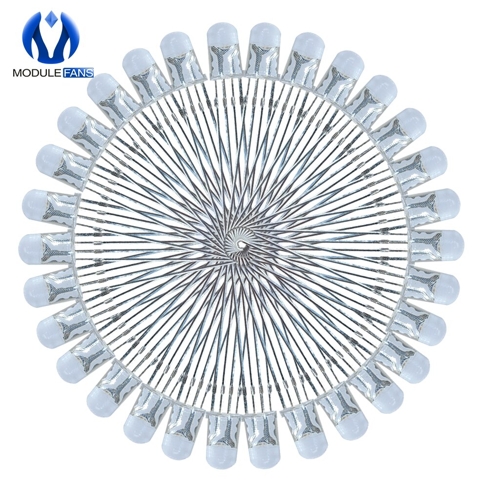 thumbnail image 2 of 25pcs 5mm RGB Tri-Color LED Diodes – Red Green Blue Multicolor, 4-Pin, Round Lens 2 of 2