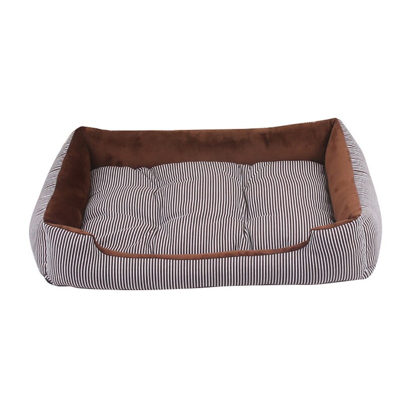 Hundeseng sofa hvalp kæledyr hund seng bænk til små store mellemstore hunde kat tæppe hund senge måtter hus liggestol kæledyr seng kennel: Kaffe / 50 x 38 x 15cm