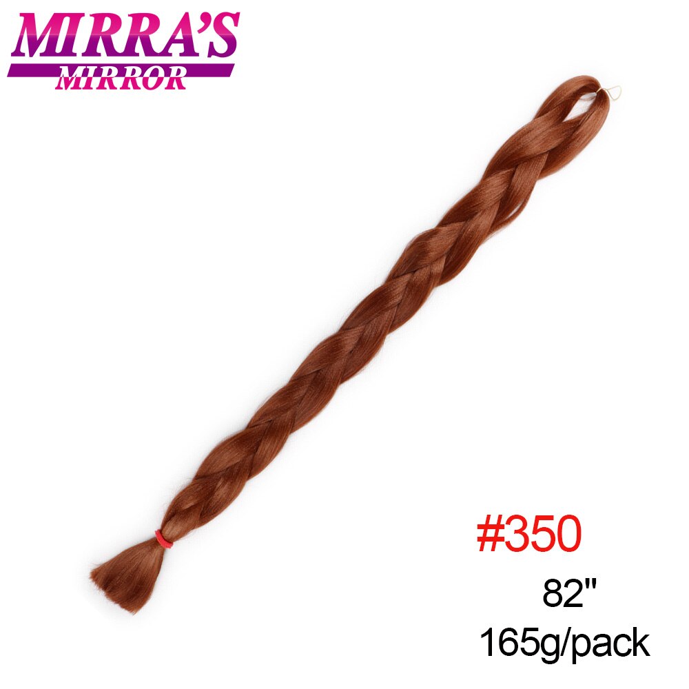 Mirra's Mirror – Extensions de tresses synthétiques Jumbo, 82 pouces, tresses Afro colorées rose bleu gris noir: # 350