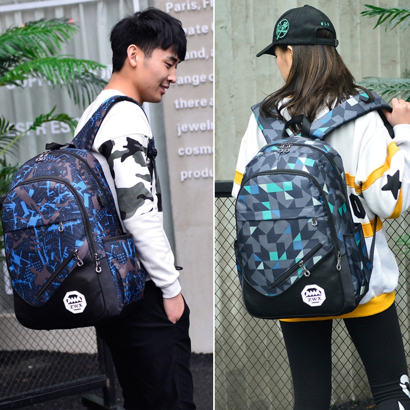 3pcs Set Schooltassen Voor Meisjes Tiener Meisje School Rugzak Voor Jongens Waterdichte Reizen Sport Rugzak Camouflage Boekentas Schooltas