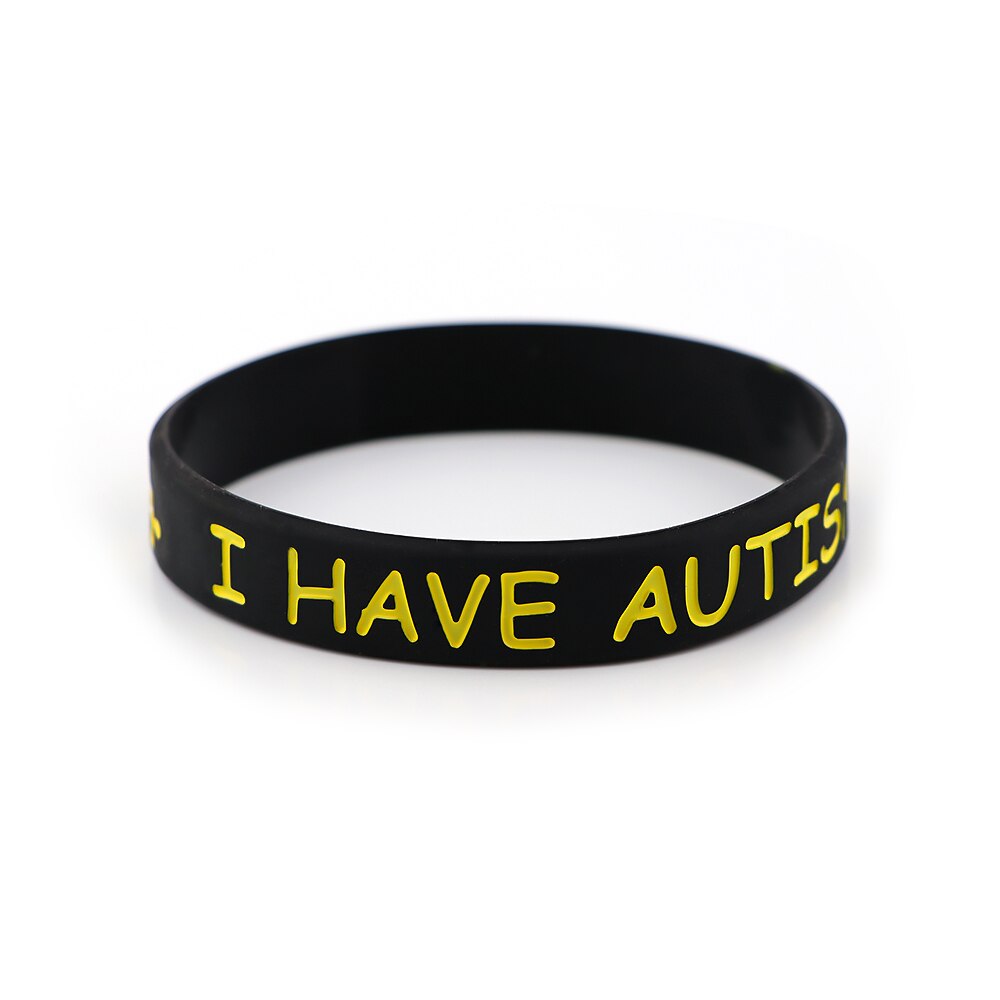 MD1759 New Arrival I Have Autism Puzzle Bracelets Trendy Silicone Rubber Band Wristbands Hand Bangle Men Women Jewelry Gifts: 1