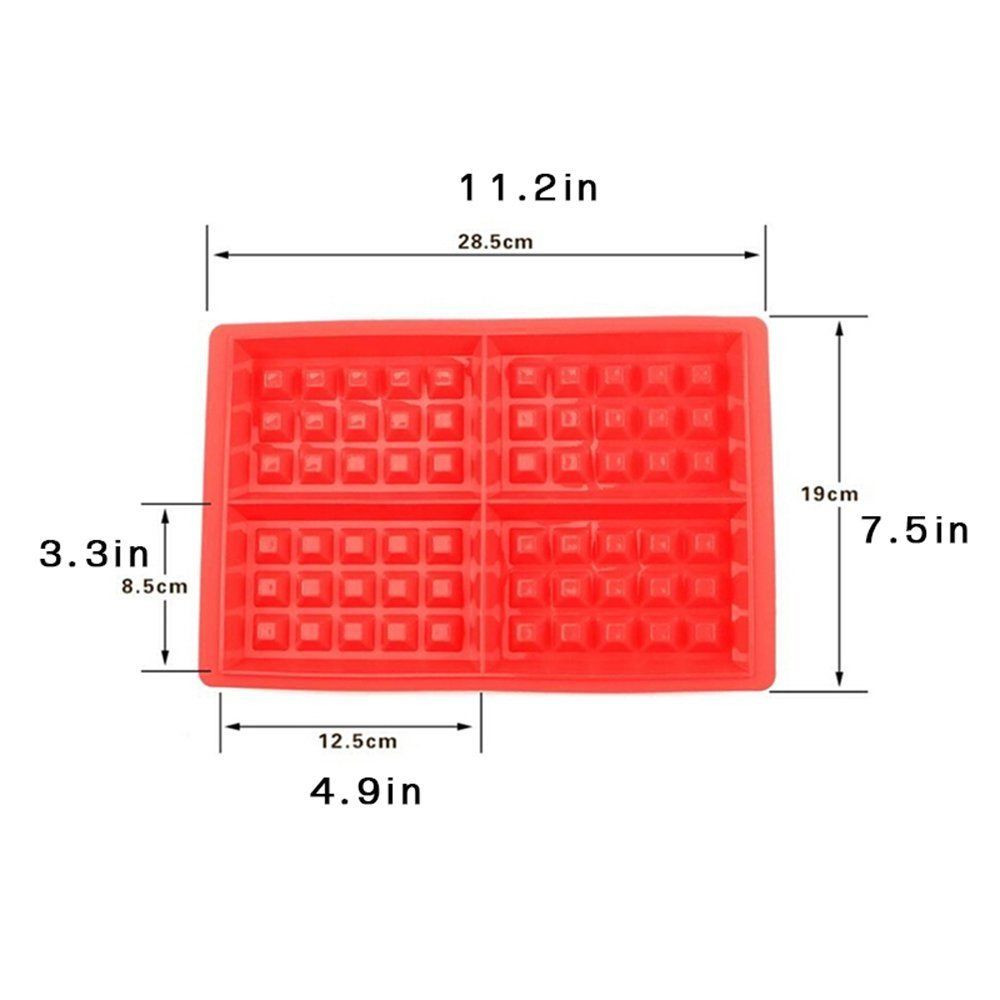 Siliconen Bakvorm Wafel Mold Bakplaat Diy Module Keuken Koken Cake Maken Tool Chocolate Mold Lade