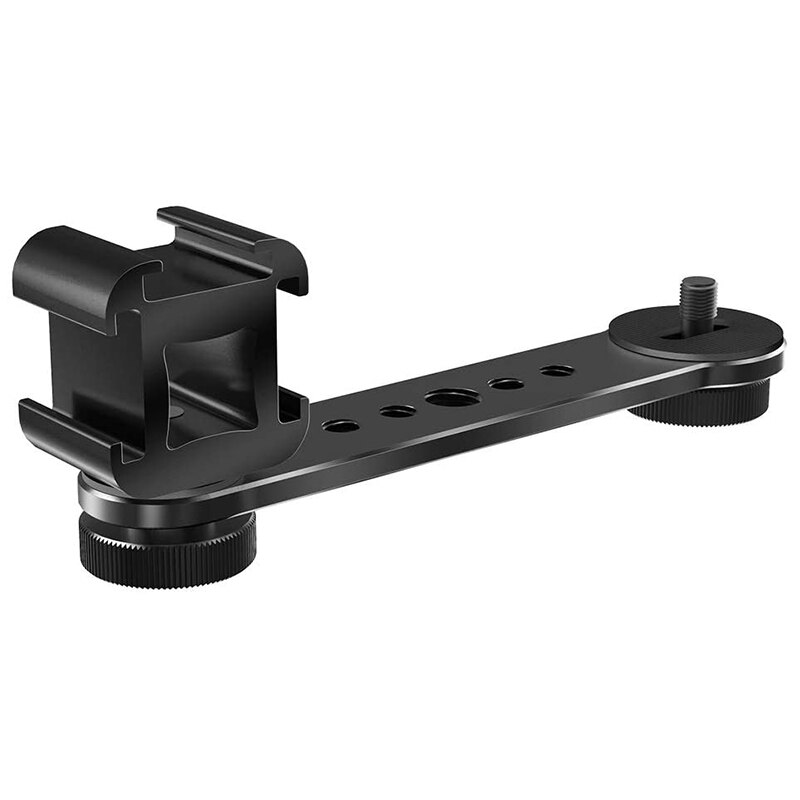 Triple Cold Shoe Extension Pole, Microphone Holder... Grandado