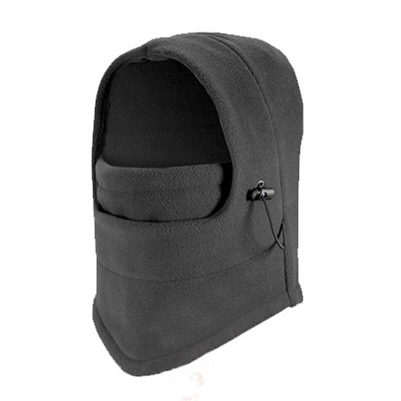 Arrivals Men Women Warm Fleece Balaclava Hood Swat Wind Stopper Outdoor Sports Camping Working Thermal Protective Face Mask: Dark Grey