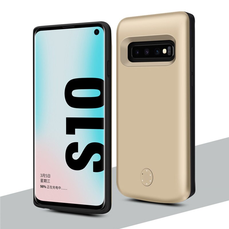 Funda para Samsung Galaxy S10E, cargador de batería inteligente de 5000 Mah, funda para Samsung S10E: S10E gold