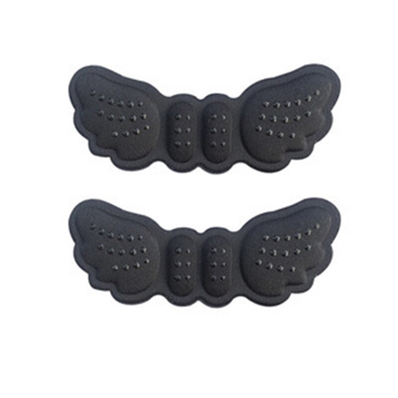 1 pari perhosvaahtomuovipatjaa, 4d kantapääpehmustetta, kantapään pitoa, itseliimautuvat korkokengille ,  fk88: Musta