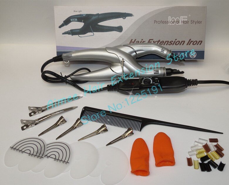 slivery loof haarverlenging fusion iron L-668-Control haarverlenging tool kits alleen eu plug