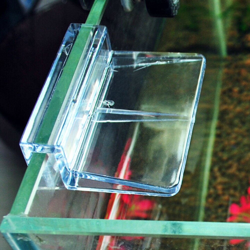 Couvercle en verre transparent pour Aquarium 6/8mm, 4 pièces, Clips en plastique,