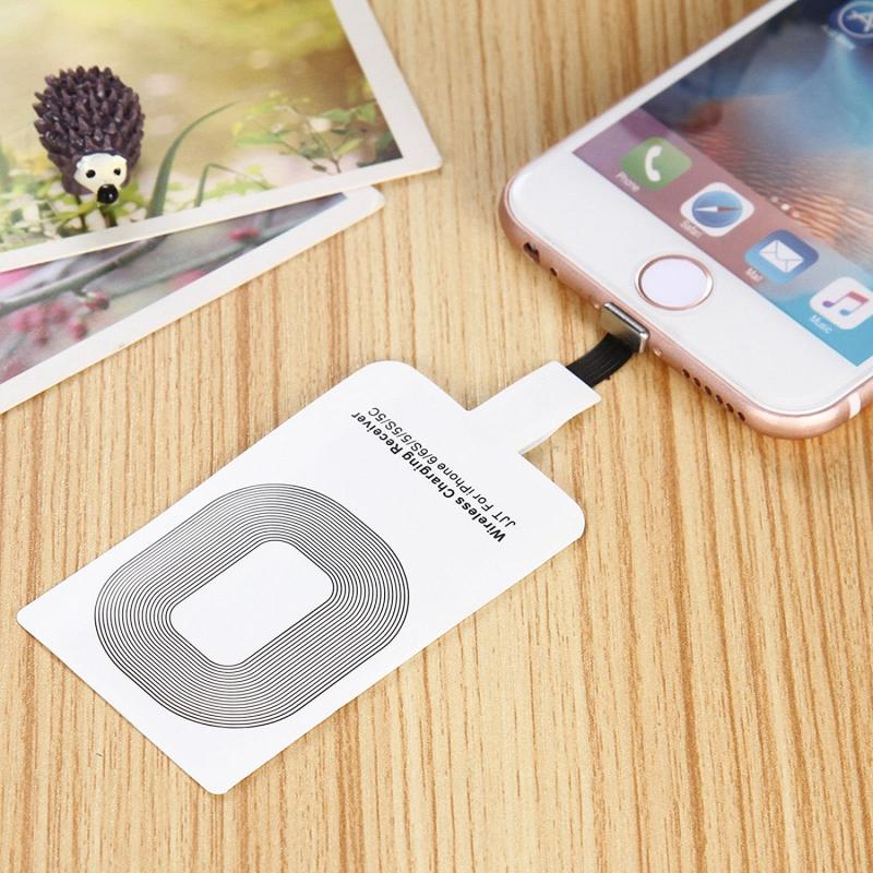Universele Lichtgewicht Draagbare Wit Qi Wireless Charging Cradle Ontvanger Module Vervanging Voor Ios Iphone Dc 5V