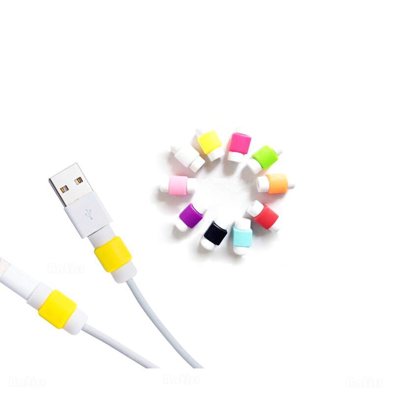 Protecteur de câble USB en Silicone, housse de Protection pour fil d&#39;écouteur, chargeur de données, pour Apple iphone Samsung