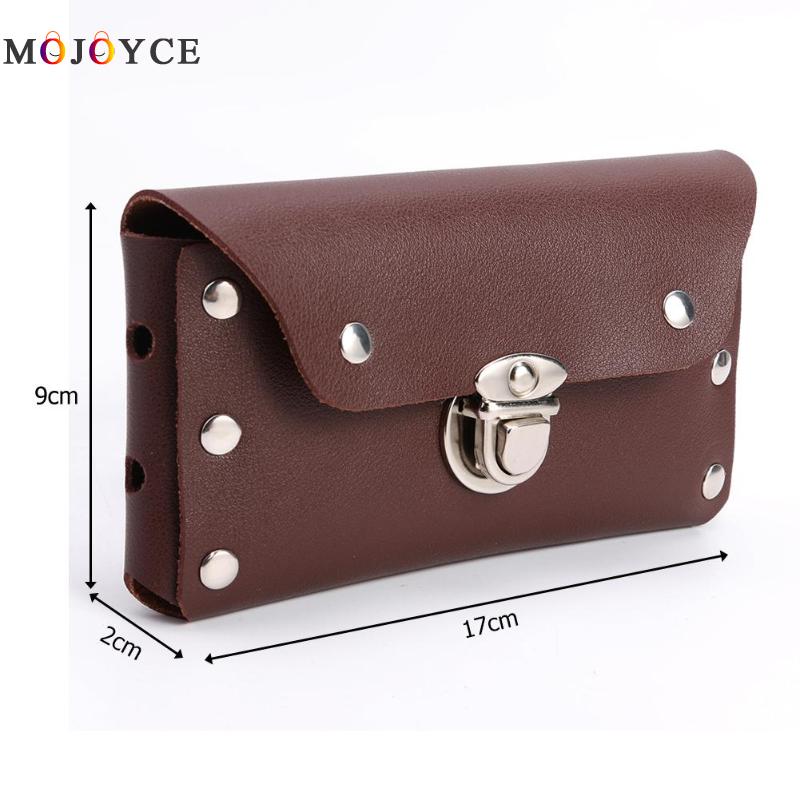 PU Leder Taille Pack Frauen Männer Niet fanny Pack Telefon Beutel Metall Schnalle Gürtel Tasche