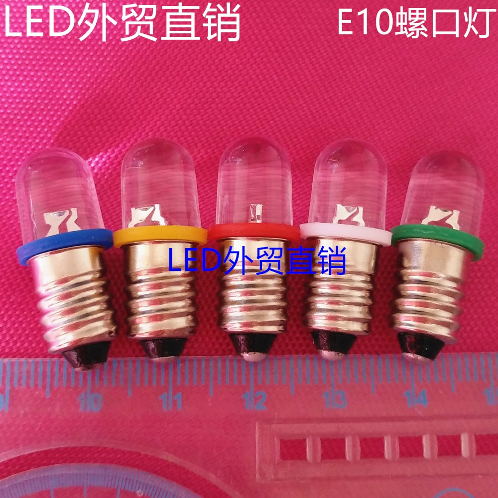 3 V, 3.8 V, 2.5 V, 2 V, E10, schroef gloeilamp, LED natuurkunde experiment onderwijs instrument, experiment kleine lamp
