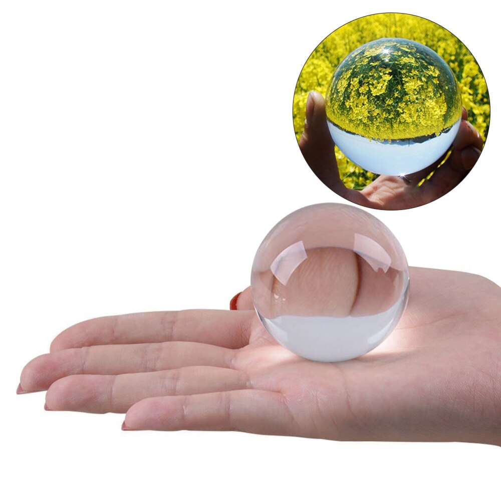 3cm krystalkugler fotografering prop meditation bold kontakt jongleringsglas kugle display (gennemsigtig hvid): Som vist 2