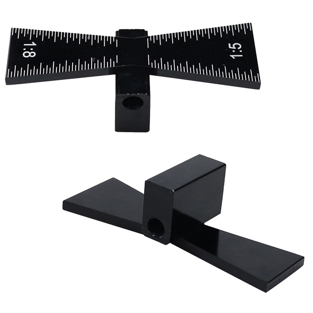Dovetail Scribing Gauge Marker Woodworking Hardwood Gauge Measuring Tool Wood Aluminium Alloy Graduated Scales