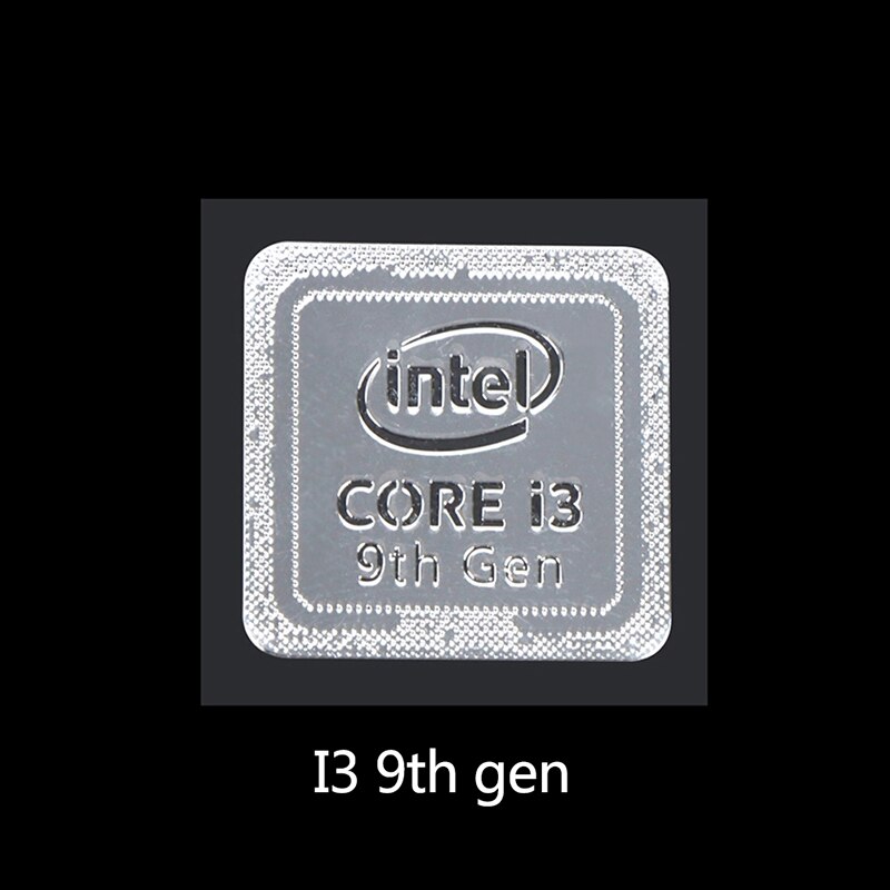 10th Generation Intel Core I9 I7 I5 I3 CPU Metal Sticker Laptop Logo Sticker Home School Office