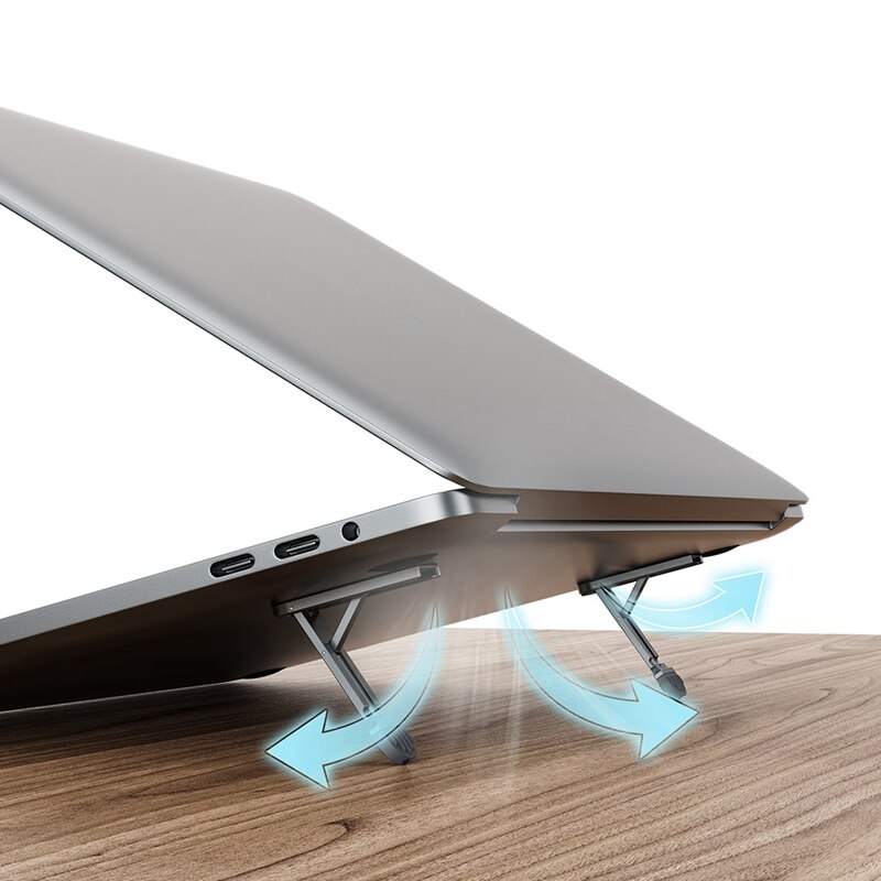 Laptop Invisible Bracket Computer Booster Frame, Portable Cooling Pad Bracket Adjustable Angle For Pro