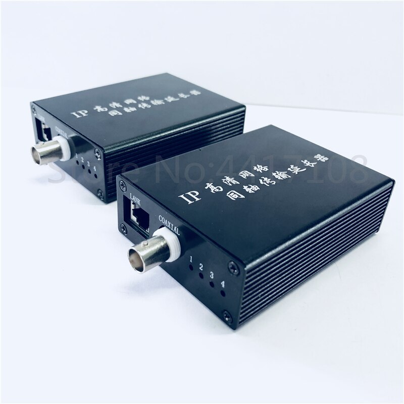 1 paar 10/100 m 1 BNC naar rj45 Poort IP Extender CCTV HD IP Video Extender EOC slave ethernet over Coax Extender tot 2 km