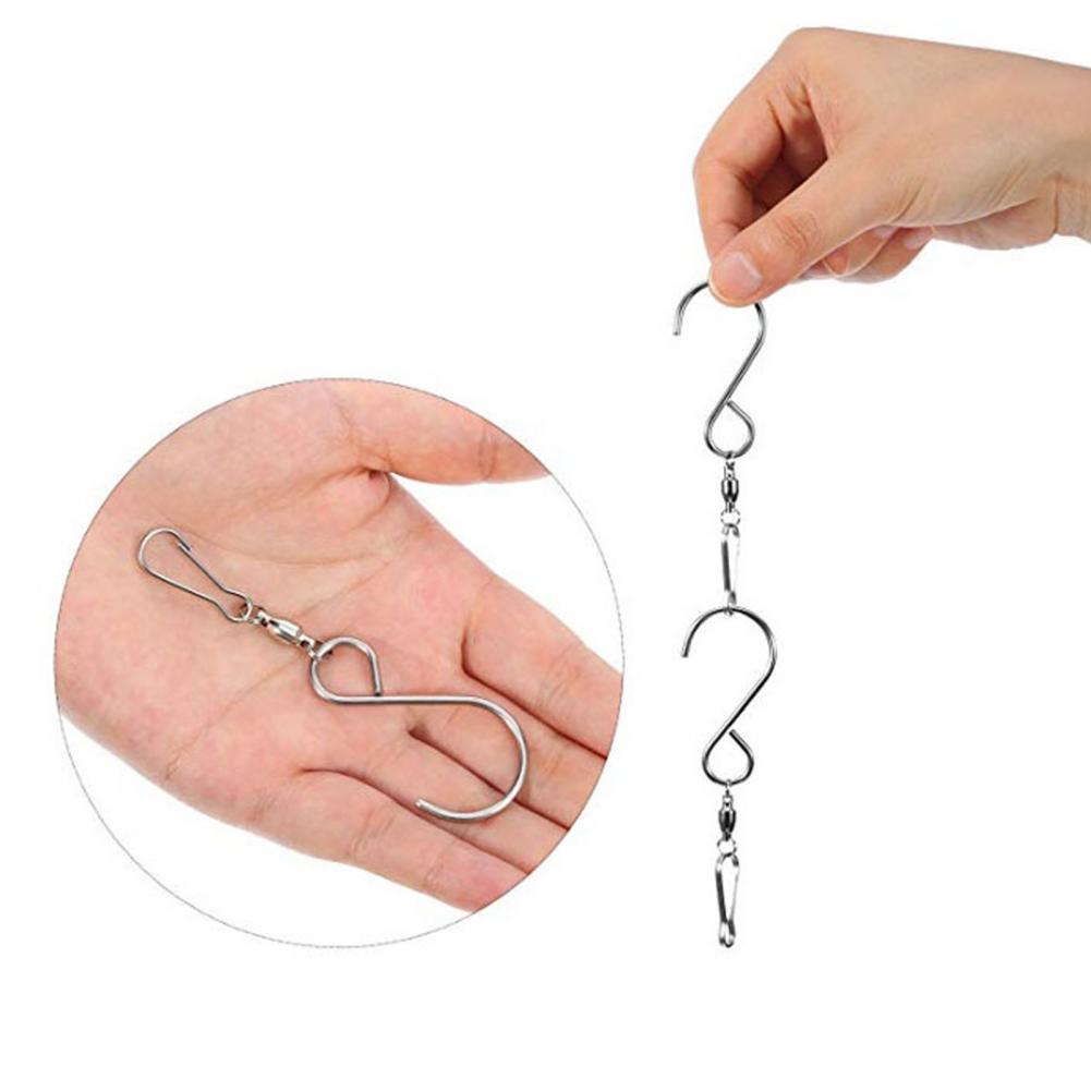 6Pcs Hook Unbreakable Snap-on S-shaped Hanger Hanger Metal Heavy Duty S-Shaped Hanging Hook for Balcony