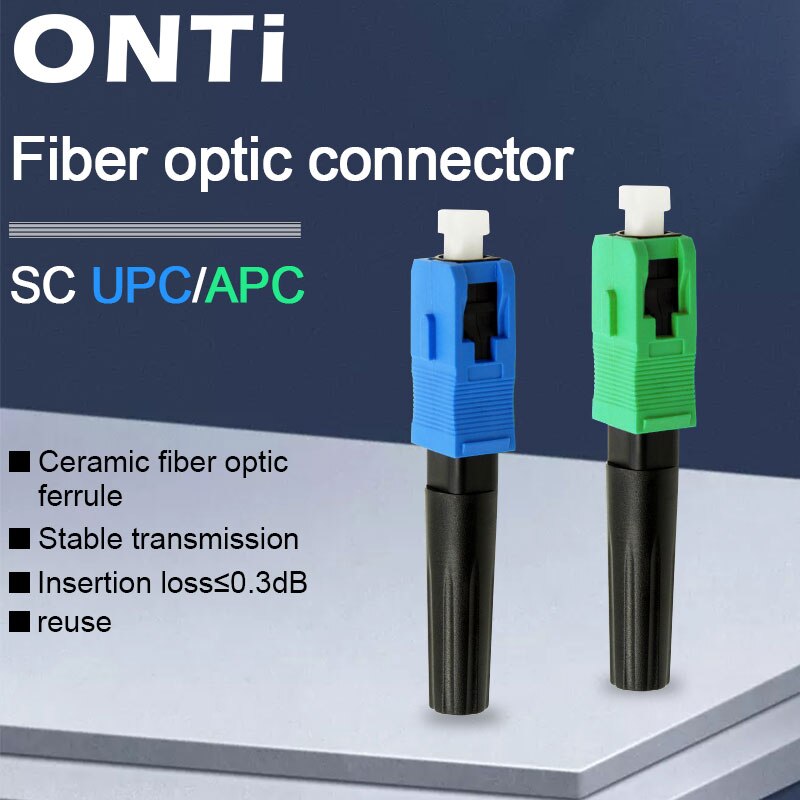 ONTi – connecteur rapide FTTH SC APC, Fiber optique monomode SC UPC, adaptateur rapide, queue droite