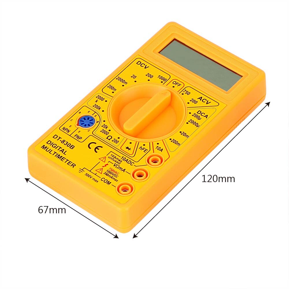 NICEYARD DT-830B Multimeter analysieren Instrument Ohmmeter Volt Tester LCD Auto Palette Digital Voltmeter