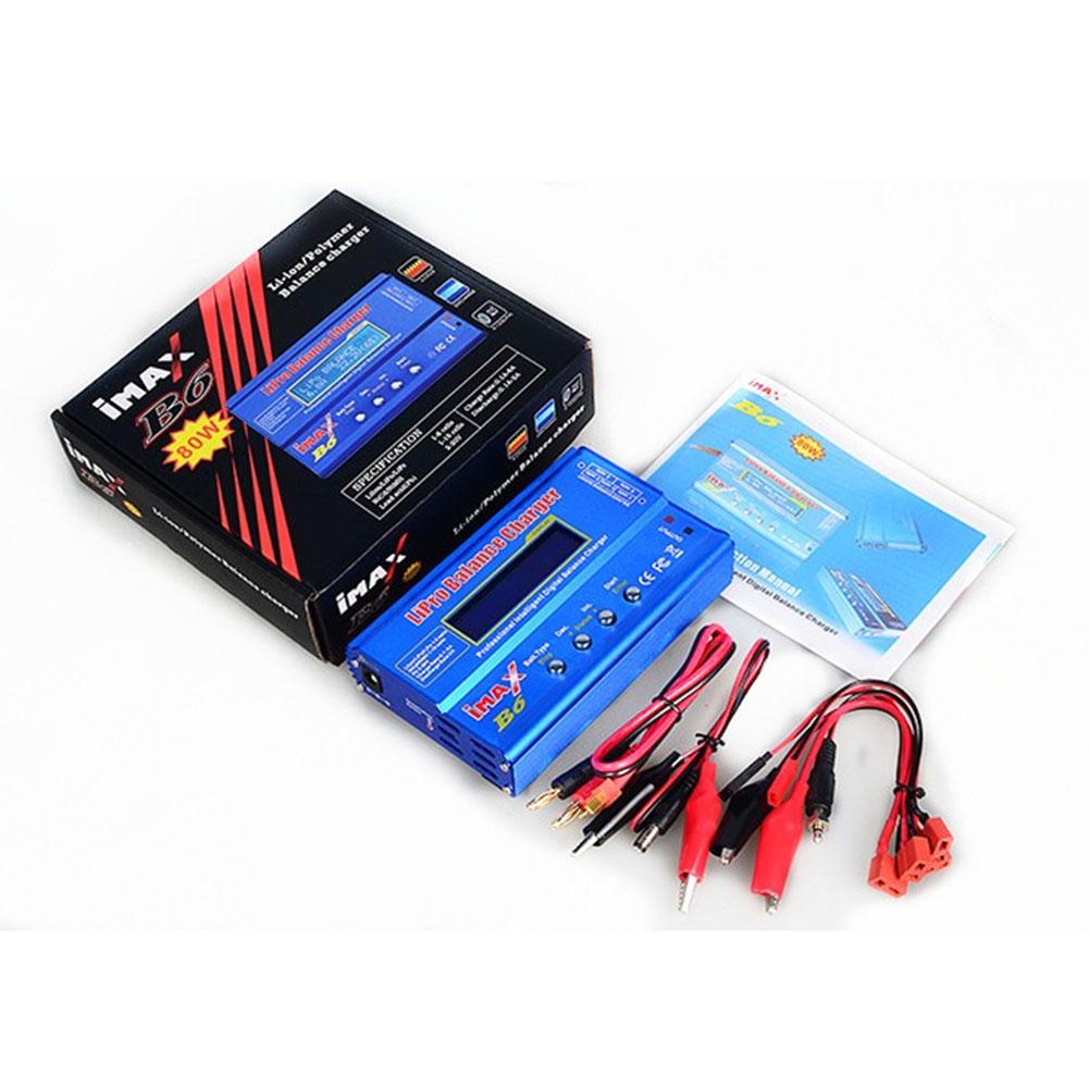 Imax-carregador de bateria b6ac v3 80w, bateria nimh, lipo, li-ion, ni-cd, helicóptero digital, controle remoto, adaptador de energia: B6 80W No Adaptor