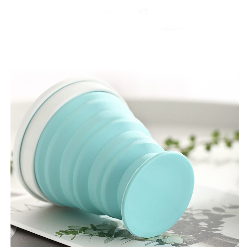 Nowy składany kubek silikonowy kubki robić kawy podróży składany kubek wody jedzenie stopień artykuły spożywcze odkryty kubek herbata kawa Handcup