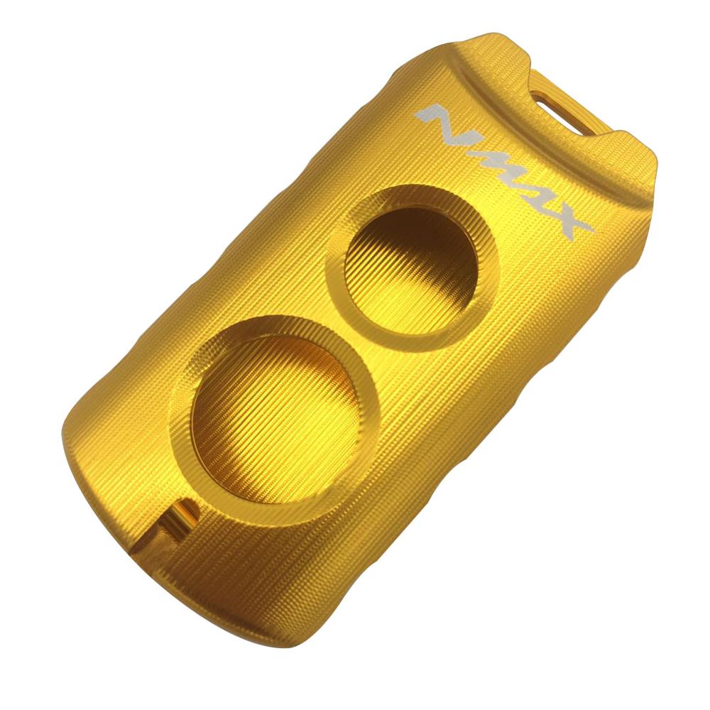 Cubierta de tapa protectora de llave nmax xmax nvx modificada para motocicleta, funda de llavero remota para Yamaha nmax xmax aerox: Gold nmax