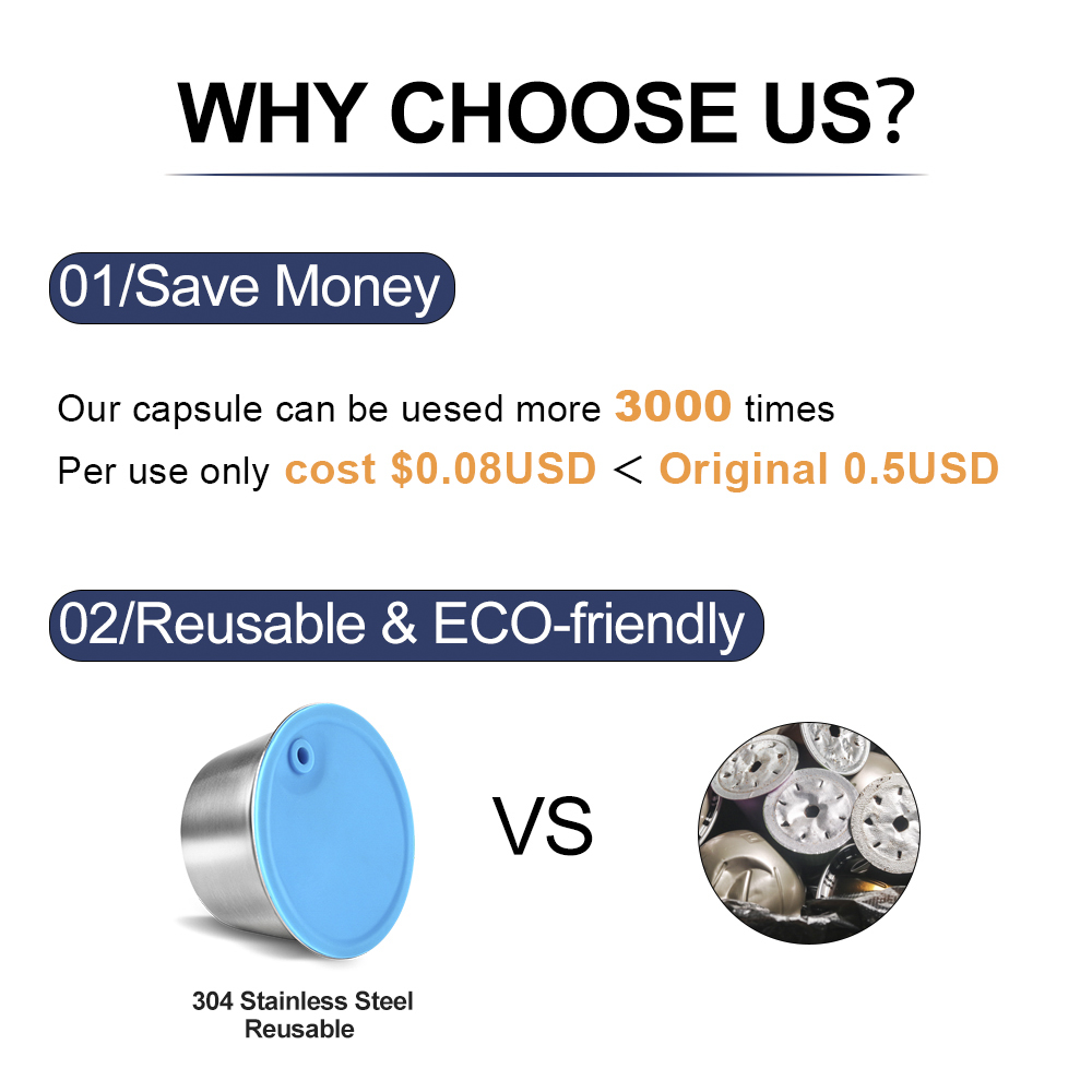 Refillable For Dolce Gusto Capsule Silicone Sleeve Stainless Steel Metal Dolci Gusto Coffee Maker Coffee Scoop Tamper i Cafilas