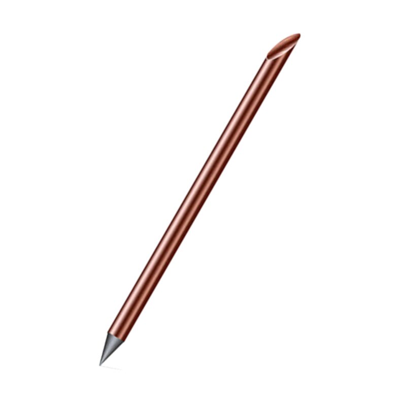 ¡Novedad! Pluma de Metal sin tinta, pluma de lujo para , bolígrafo sin tinta, bolígrafos Beta, papelería, oficina, escuela: gold