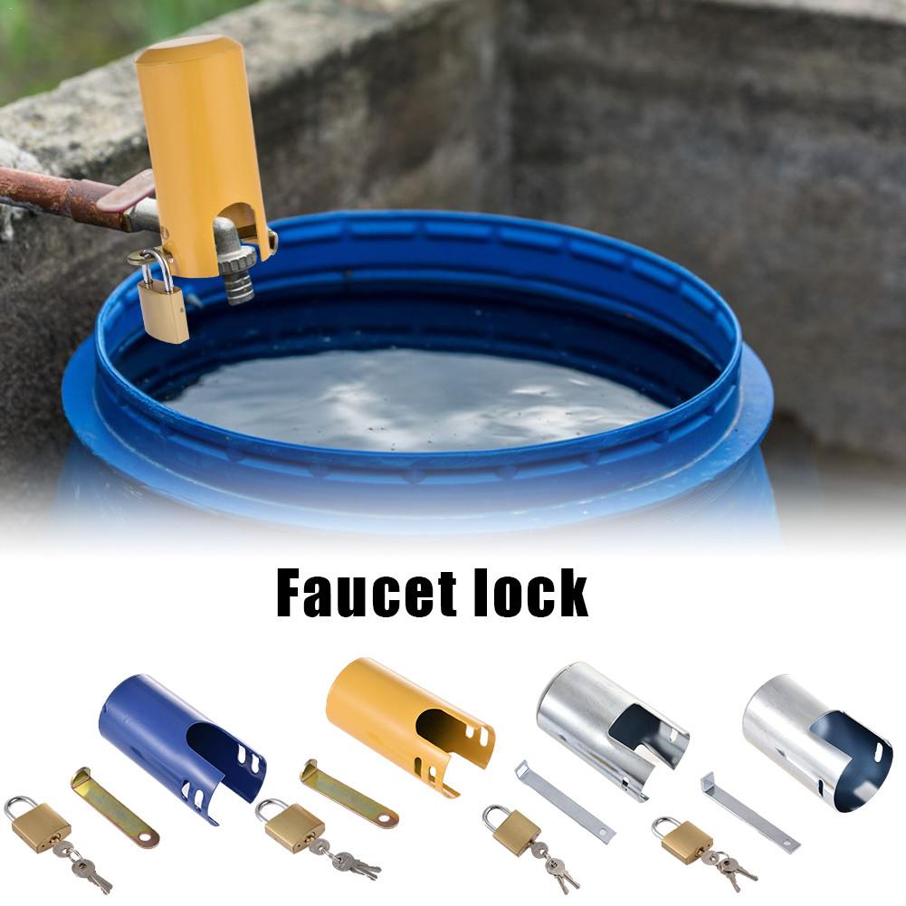 Candado antirrobo para grifo de agua, bloqueo de interruptor de agua, cerradura protectora multifunción para patio y exteriores