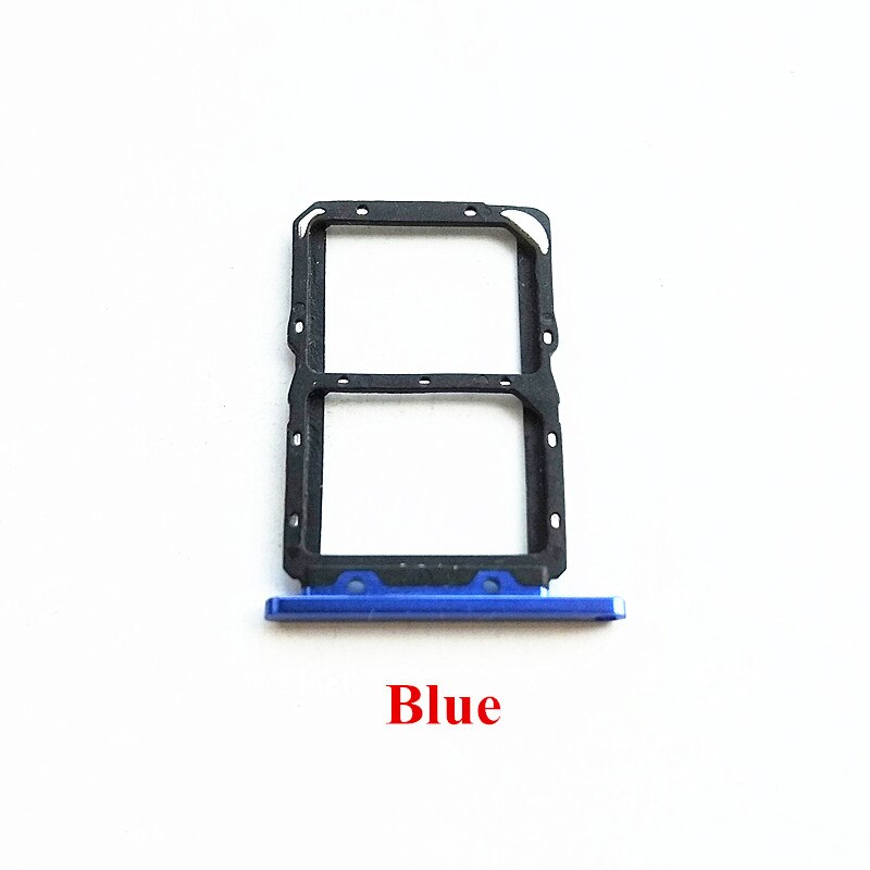 Bandeja de tarjeta SIM, adaptador de soporte de ranura, piezas de repuesto para Huawei Nova 5T, 1 unidad: Blue