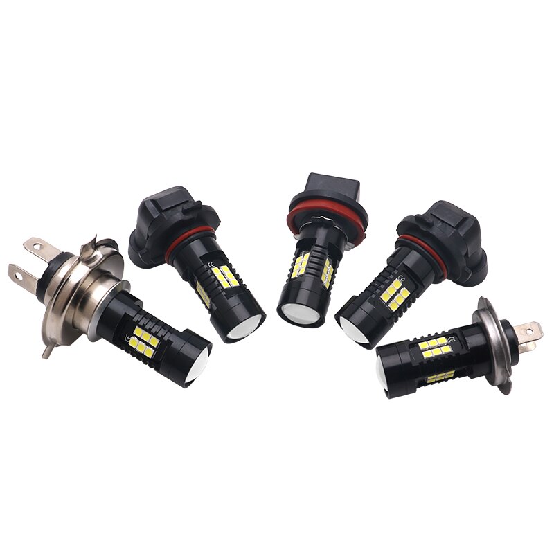 2 stücke Auto LED Lampe Foglight H4 H7 H8/H11 9005 9006 Weiß Farbe hoch Energie 21W Nebel lichter Für Auto Auto Helle Vorderseite Nebel Lampen 12V