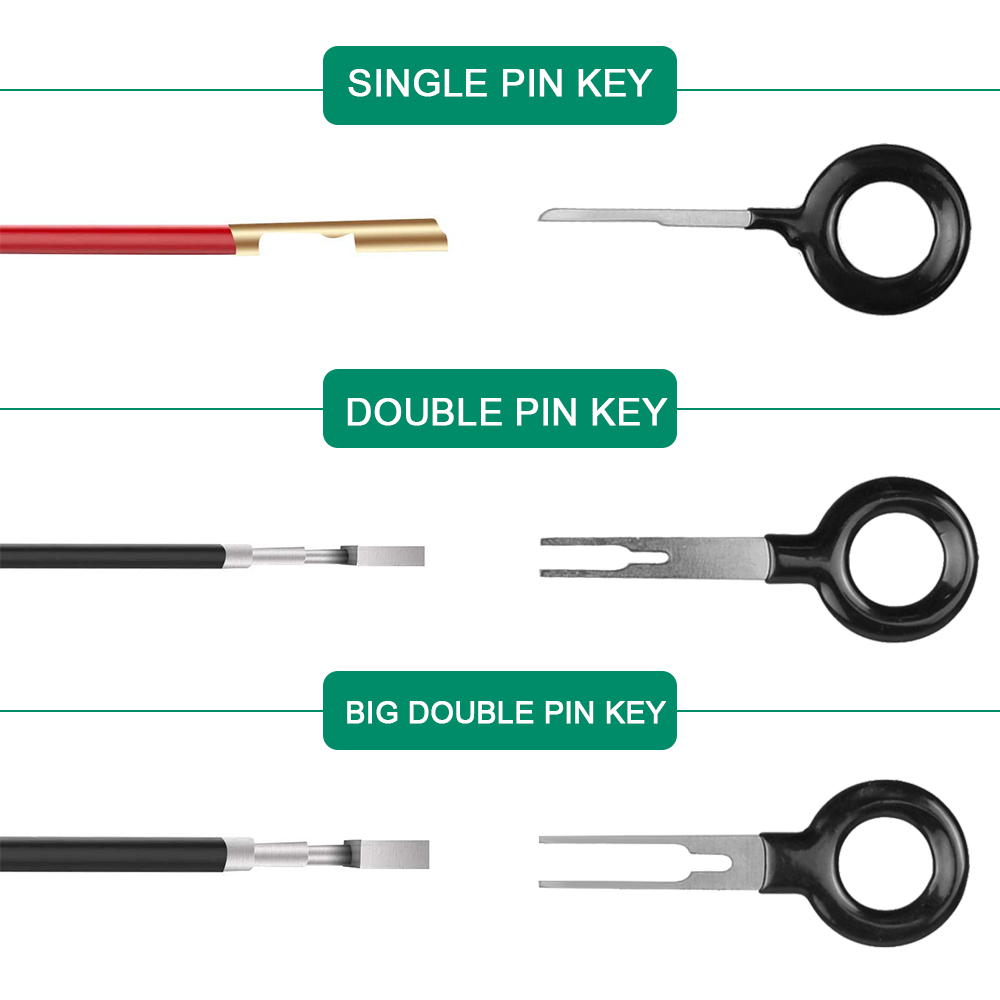11/18/26Stck Auto Terminal Entfernung Reparatur Werkzeuge Elektrische Verdrahtung crimpen Stecker Stift Auszieher Bausatz Schlüssel Automobil Stecker pullers