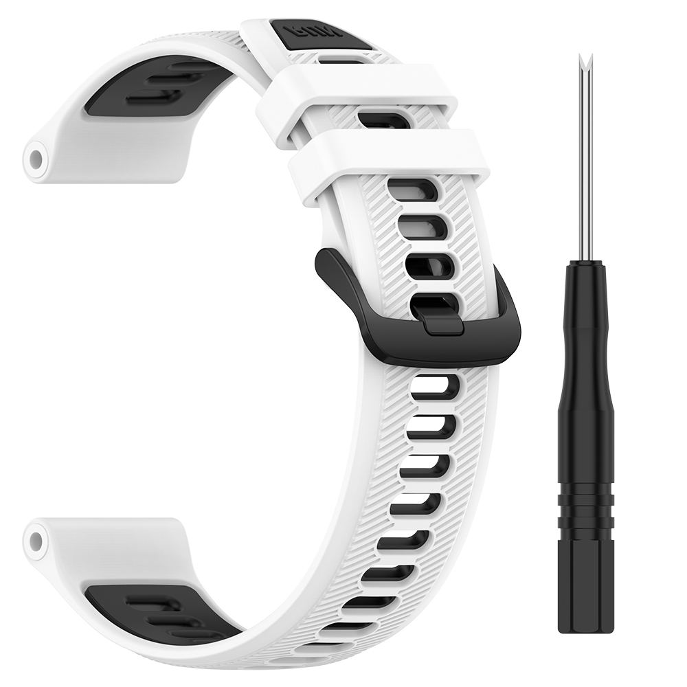 Correa deportiva de silicona para Garmin Forerunner 965, pulsera para Forerunner 955 Solar 945 LTE 935 745, accesorios de correa de reloj: Blanco