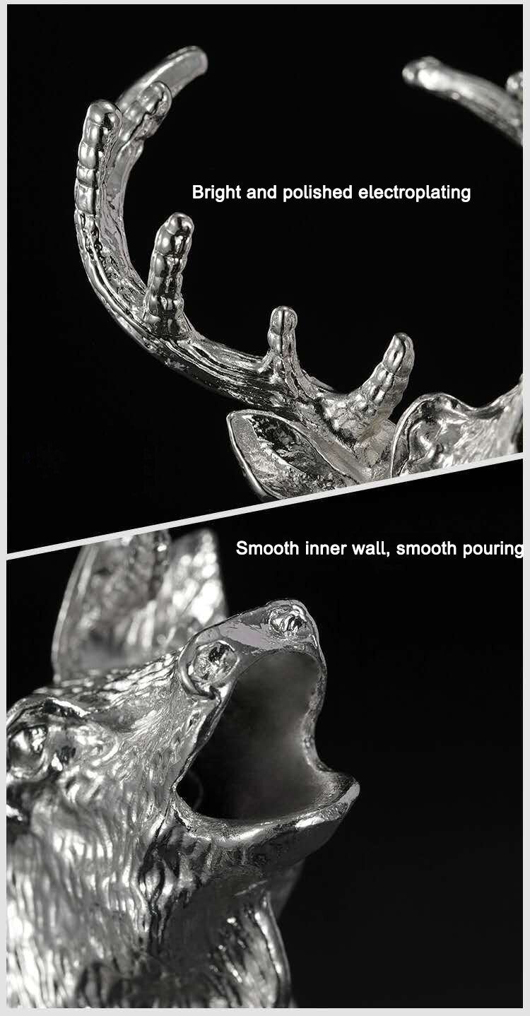 Bouchon de bouteille de vin en alliage de Zinc, tête de bête, bec d&#39;huile, accessoires de cuisine,