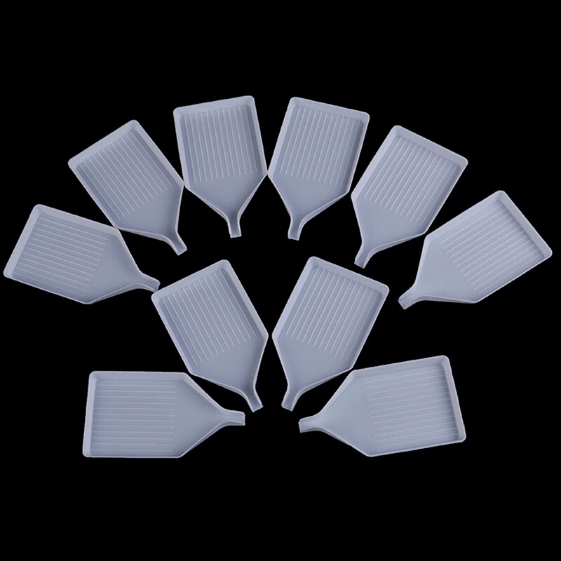 10pcs/set DIY Diamond Tray Drill Plate Painting Accessories Square Shape Diamond Painting Cross Stitch Embroidery Plastic Tools