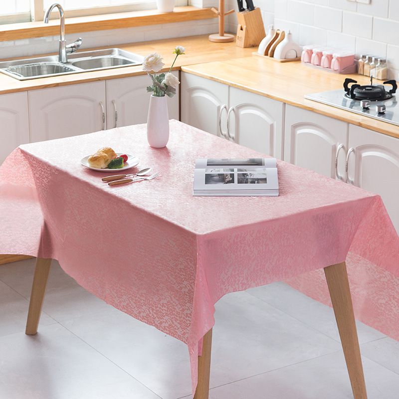 Tafel Dekken Rechthoek Tafelkleed Effen Kleur Bruiloft Verjaardag Party Bureau Covers Plastic Kant Wegwerp Decoratieve Tafelkleed: R160